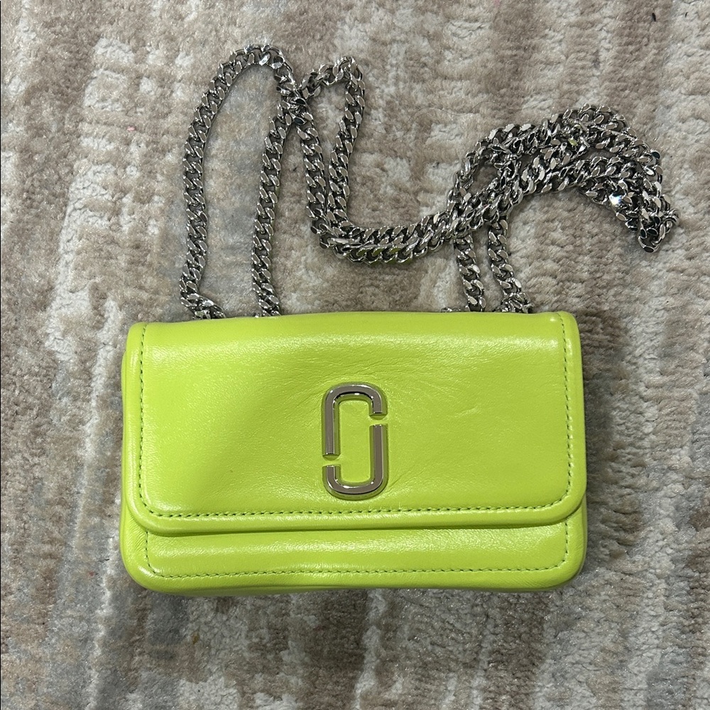 Marc Jacobs Neon Green Crossbody Bag